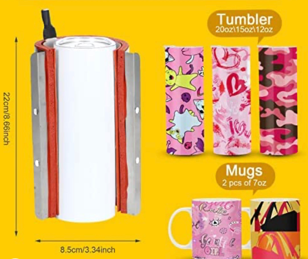 Heat Press - Glass Can & Tumblers (Vasos Sublimación & Vaso para Latas de Vidrio)