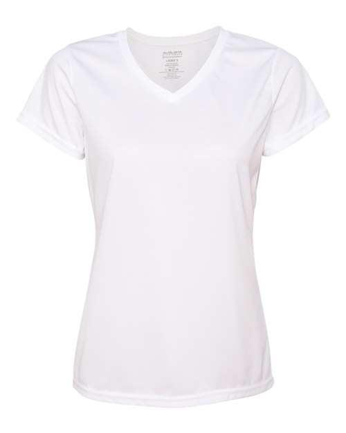Microfibra - Manga Corta - V-Neck Dama (Camisa) - Blanca - Individual