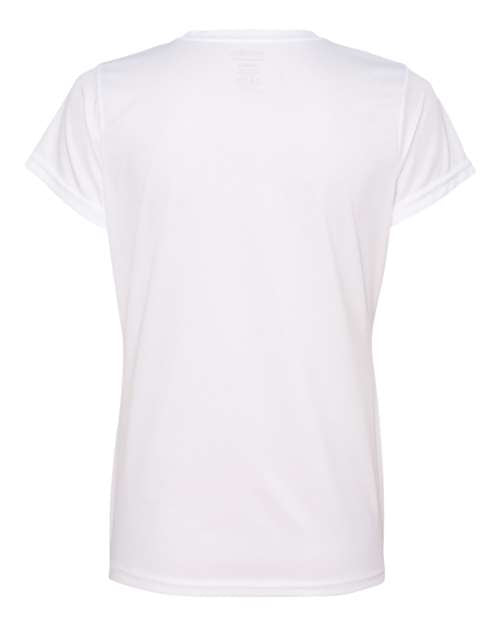 Microfibra - Manga Corta - V-Neck Dama (Camisa) - Blanca - Individual