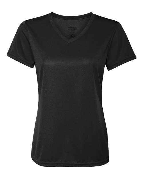 T-Shirt Microfibra - Augusta Cuello V - Dama Color Oscuro