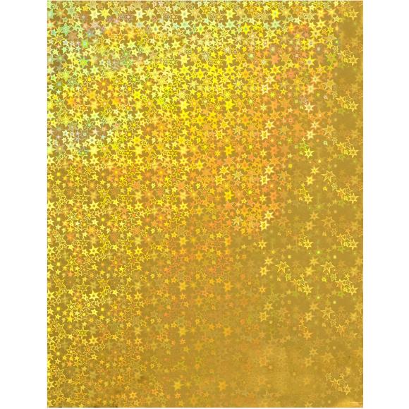 Cartulina de Brillo Gold Holographic  8x11