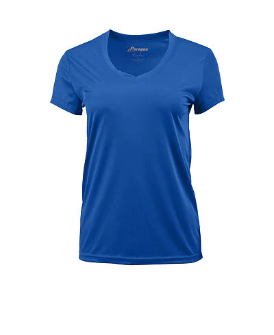 T-Shirt Microfibra - Augusta Cuello V - Dama Color Oscuro