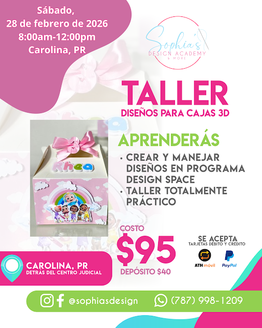 Taller Diseños para Cajas 3D - Sábado 28 de febrero de 2026 (8:00 a.m. - 12:00 p.m.)
