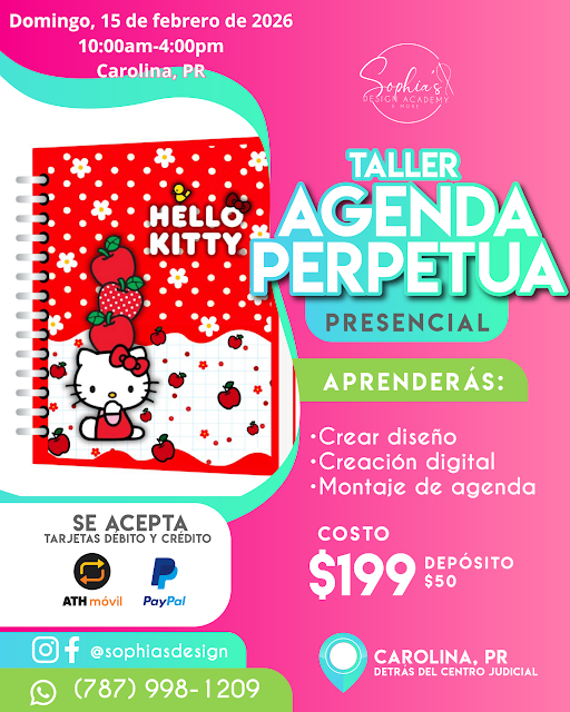Taller Agenda Perpetua - Domingo 15 de febrero de 2026 (10:00 am a 4:00 pm)
