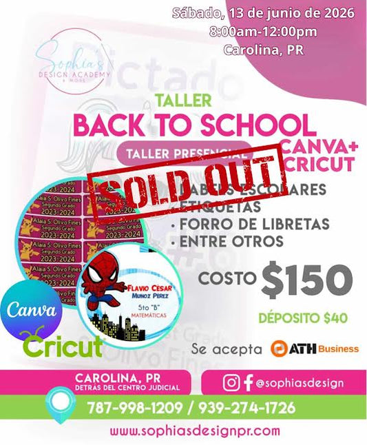 Taller Back to School - Sabado 13 de junio de 2026 (8:00a.m. - 12:00p.m.)