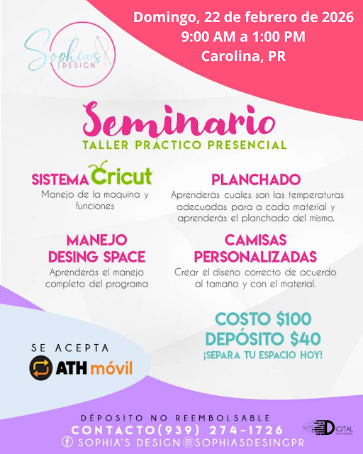 Taller Básico Cricut Práctico Presencial - Domingo 22 de febrero de 2026 (9:00a.m. - 1:00p.m.) (Copy)