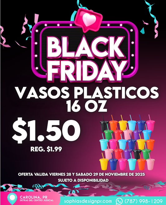 OFERTA VASOS PLASTICOS