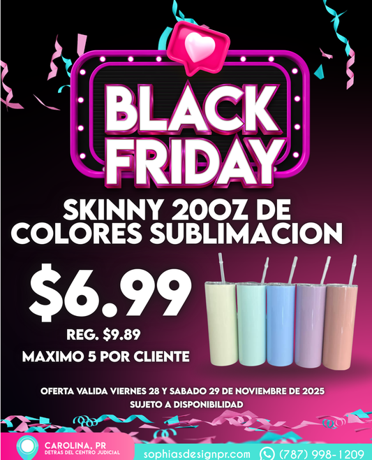 OFERTA SKINNY COLORES 20 OZ
