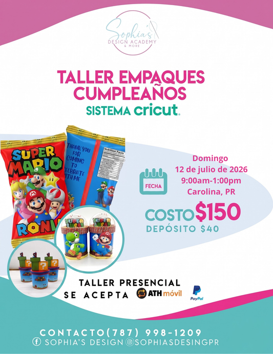 Taller Empaque Cumpleaños - Domingo 12 de julio de 2026 (9:00 a.m. - 1:00 p.m.)