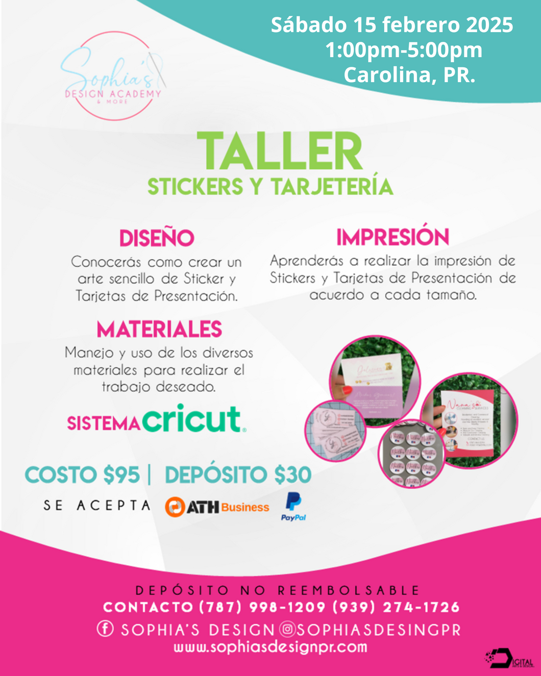 Sticker y tarjetería - Sábado 15 de febrero de 2025 (1:00 pm a 5:00 pm)