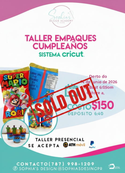 Taller Empaque Cumpleaños - Domingo 14 de junio de 2026 (2:00 p.m. - 6:00 p.m.)