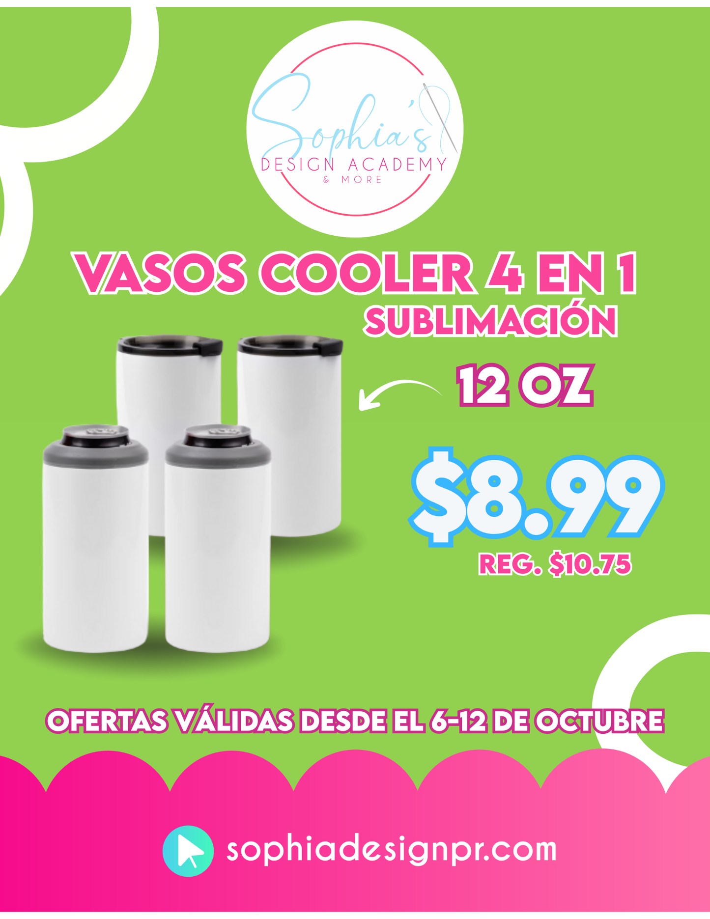 OFERTA Vasos cooler 4 en 1
