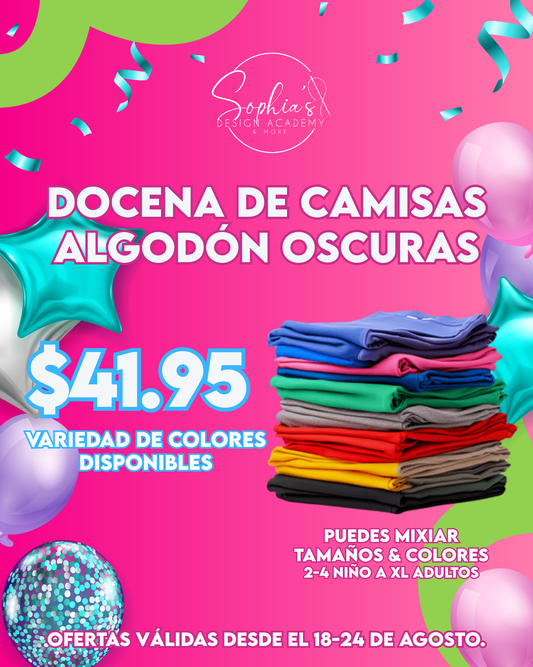 OFERTA DOCENA CAMISAS ALGODON