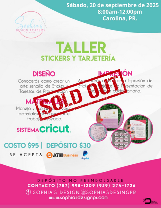 Taller Sticker y Tarjetería - Sábado 20 de septiembre de 2025 (8:00 a.m. a 12:00 p.m.)