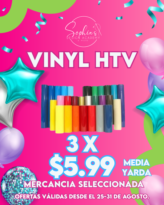 Oferta Heat Transfer Vinyl 1/2 Yarda (18")