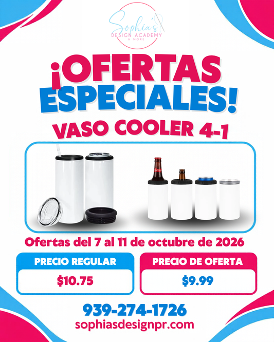 OFERTA Vasos cooler 4 en 1