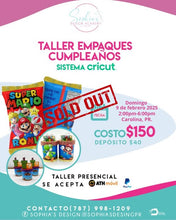 Load image into Gallery viewer, Taller Empaques Cumpleaños - Domingo 9 de febrero de 2025 - (2:00 pm a 6:00pm)
