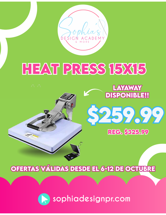 OFERTA HEAT PRESS 15X15