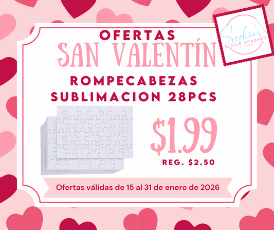 Oferta Rompecabezas para Sublimación 28pcs