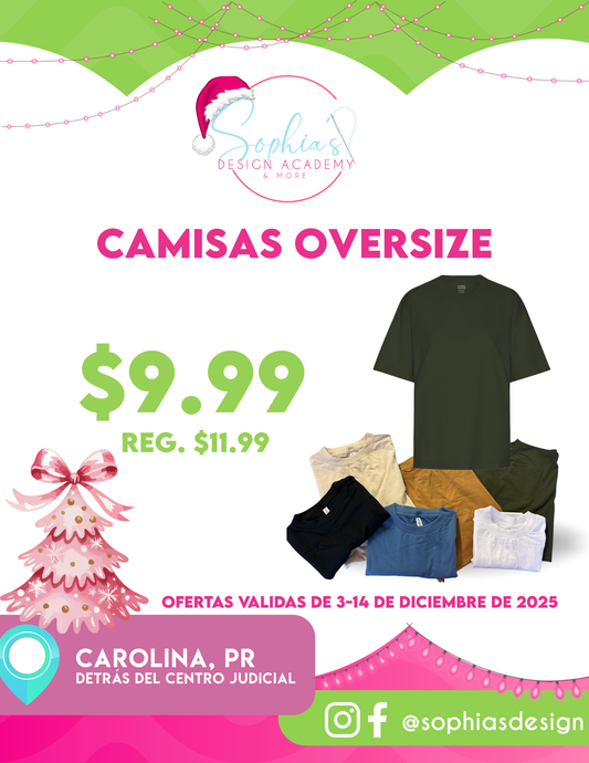 Camisas Oversize oferta