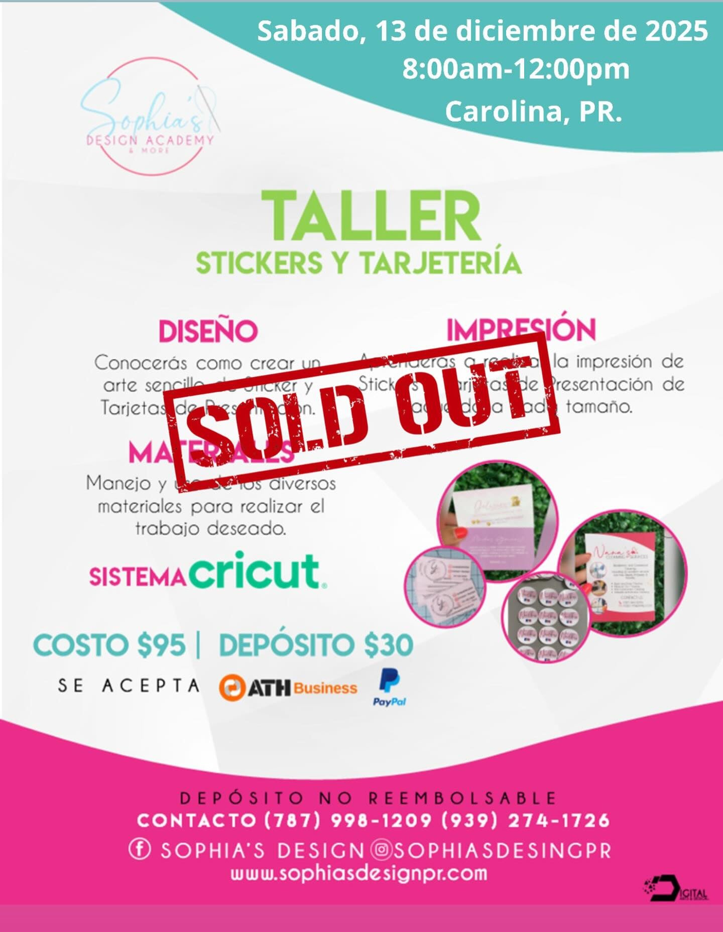 Taller Sticker y Tarjetería - Sábado 13 de diciembre de 2025 (8:00 a.m. a 12:00 p.m.)