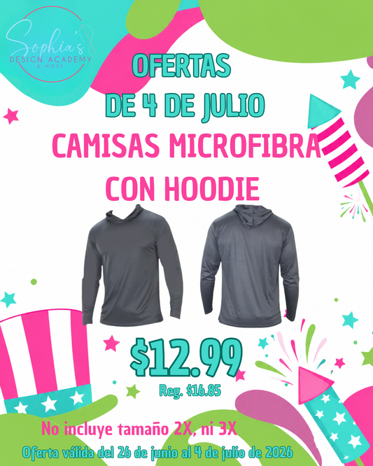 Oferta Camisas hoodie microfibra