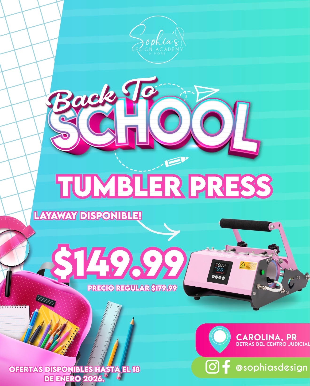 OFERTA TUMBLER PRESS
