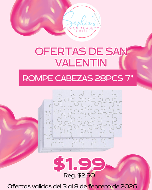 Oferta Rompecabezas para Sublimación 28pcs