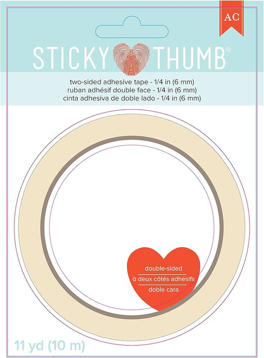 Sticky Thumb Double-Sided Tape .25"X11yd