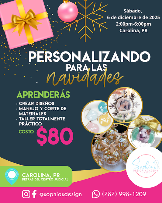 Taller Personalizando para las Navidades - Sábado 6 de diciembre de 2025