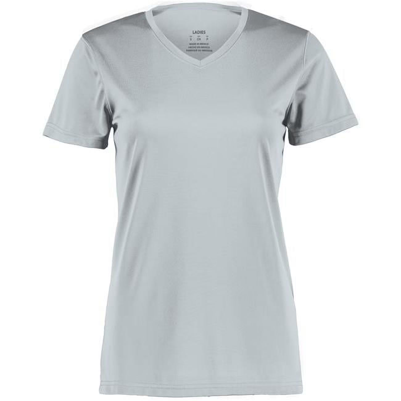 T-Shirt Microfibra - Augusta Cuello V - Dama Color Oscuro