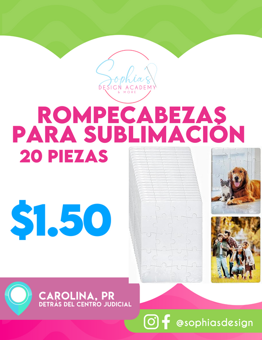 Rompecabezas para Sublimación 7.8" X 5.75"
