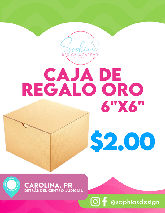 Caja de regalo Oro