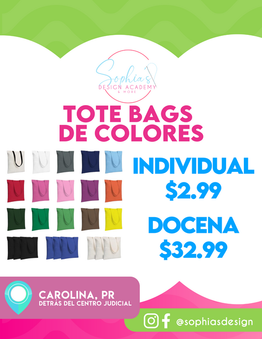 Tote Bags de colores