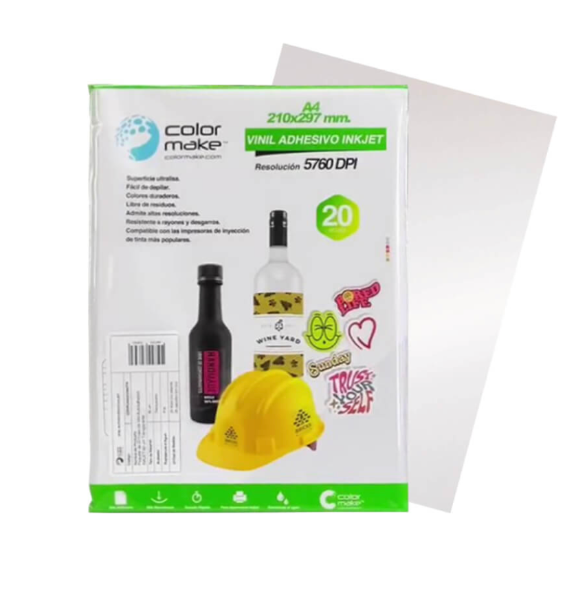 PAPEL DE STICKER PLATA COLOR MAKE