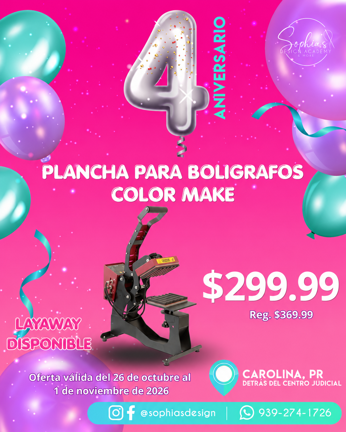 OFERTA Prensa de Boligrafos - Color Make