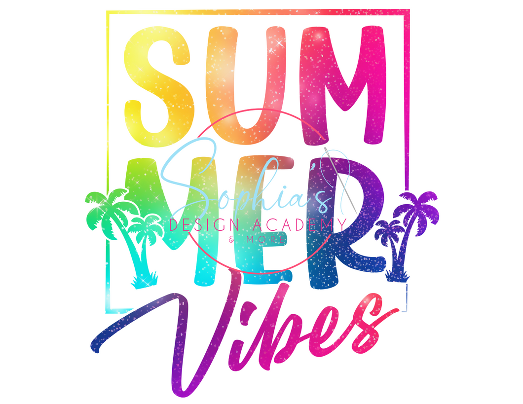 Diseño DTF Summer Vibes