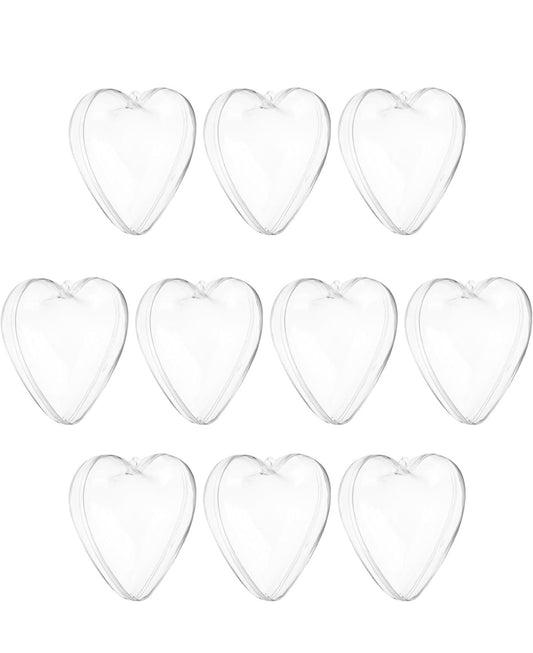Corazones acrílicos rellenables