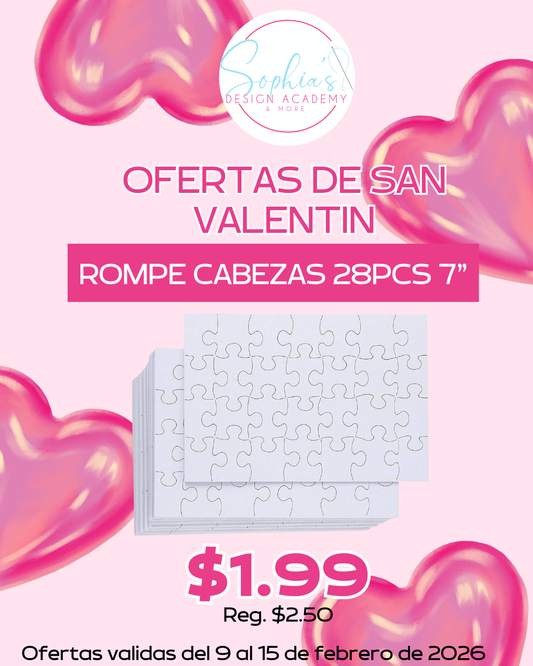 Oferta Rompecabezas para Sublimación 28pcs