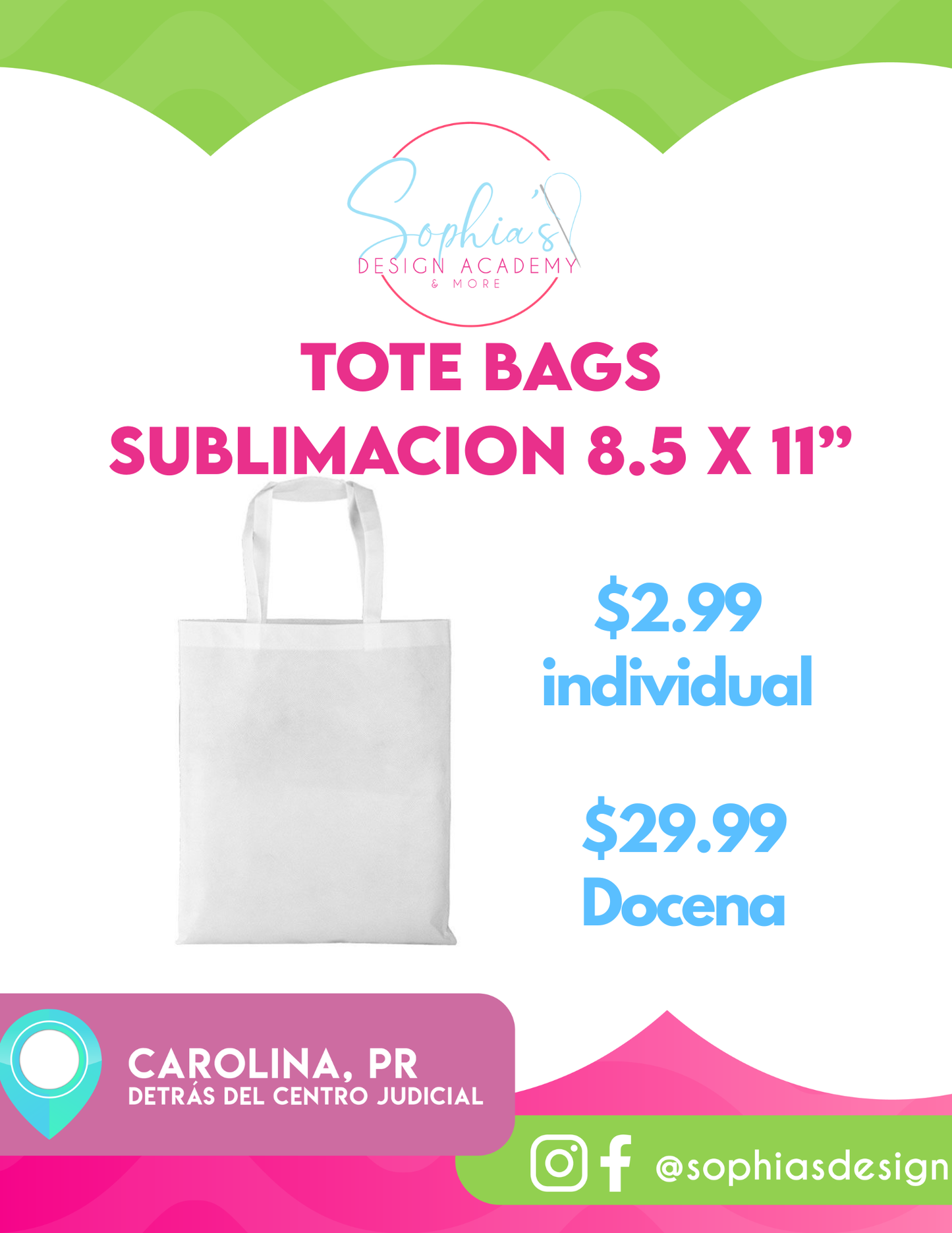 Tote Bags 8.5 x 8