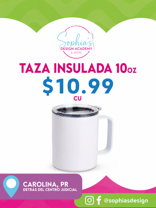 Taza 10 oz Insulada - Sublimación
