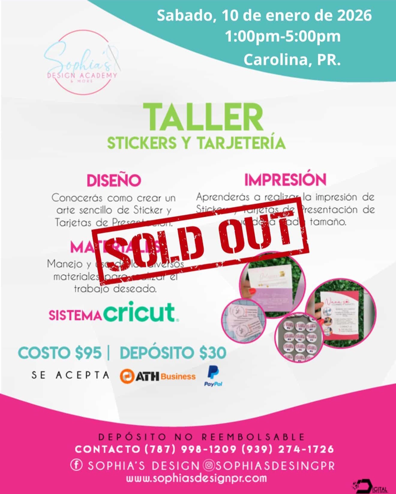 Taller Sticker y Tarjetería - Sábado 10 de enero de 2026 (1:00 p.m. a 5:00 p.m.)
