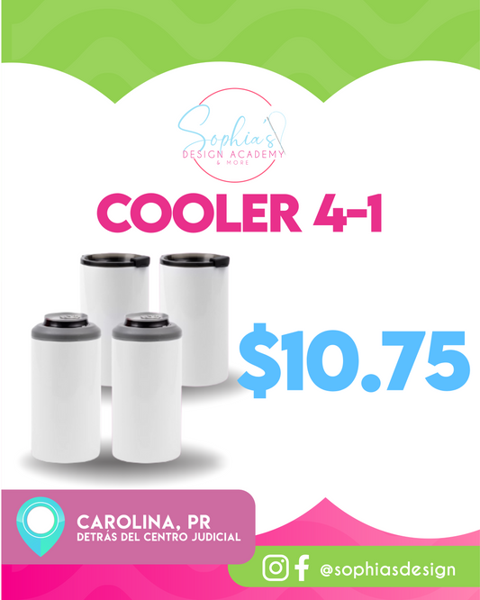 Vasos cooler 4 en 1
