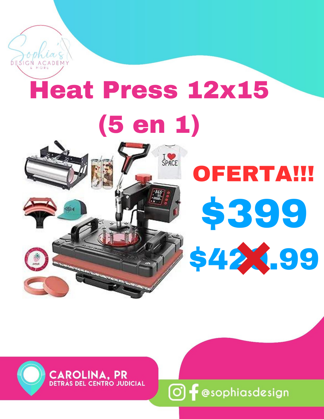 Heat Press 5 en 1 