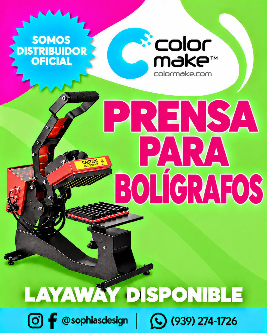 OFERTA Prensa de Boligrafos - Color Make