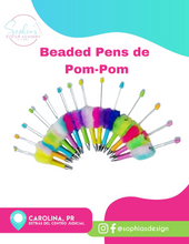 Load image into Gallery viewer, Beaded Pen de Pom-Pom
