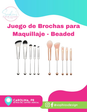 Load image into Gallery viewer, Juego de Brochas para Maquillaje - Beaded
