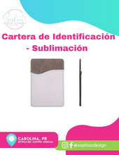 Cargar imagen en el visor de la galería, Cartera de Identificación - Sublimación
