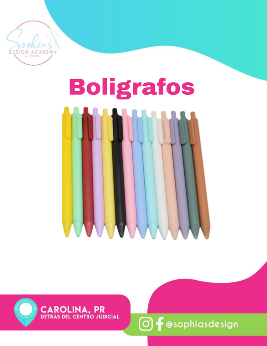 Bolígrafos Colores