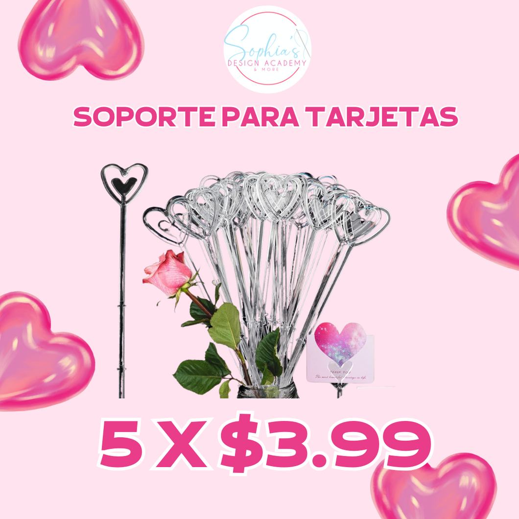 Soporte para tarjetas 5x $3.99